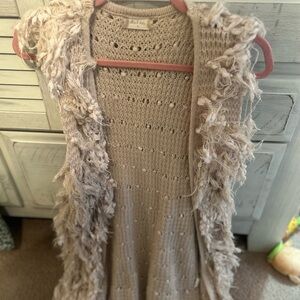 Altar'd State Cream Textured Cardigan